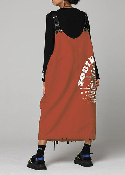 Orange Patchwork Denim Dress Cold Shoulder Spring