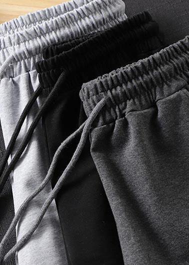 Organic Black Pants Clothing Spring Elastic Waist Gifts Pants