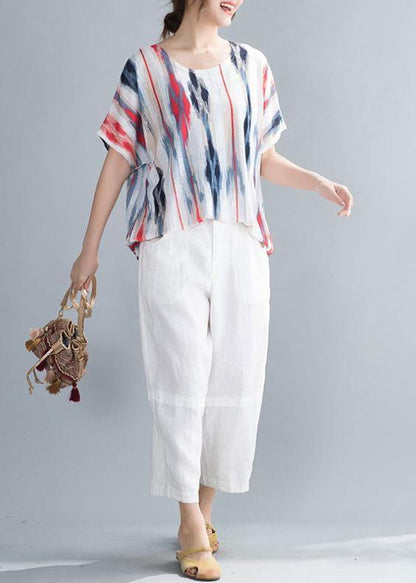 Organic O Neck Shirts Inspiration Striped Top