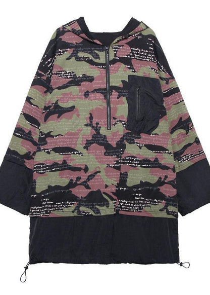 Organic Prints Hooded Cotton Tunics Patchwork Cotton Fall Dress