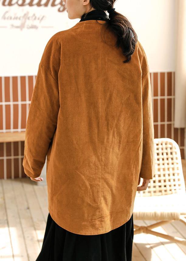 Organic Yellow Tunic Coats Photography Button Coat