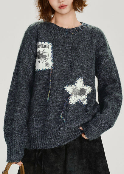 Original Design O-neck Thick Knit Sweaters Winter