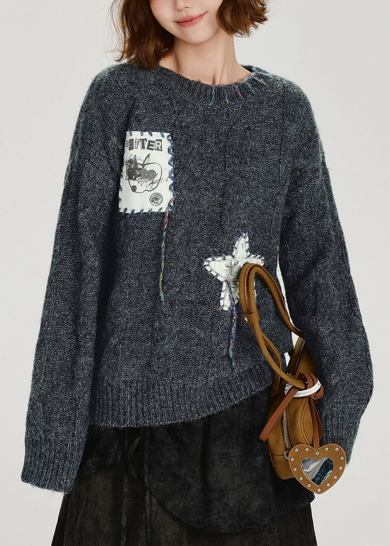 Original Design O-neck Thick Knit Sweaters Winter