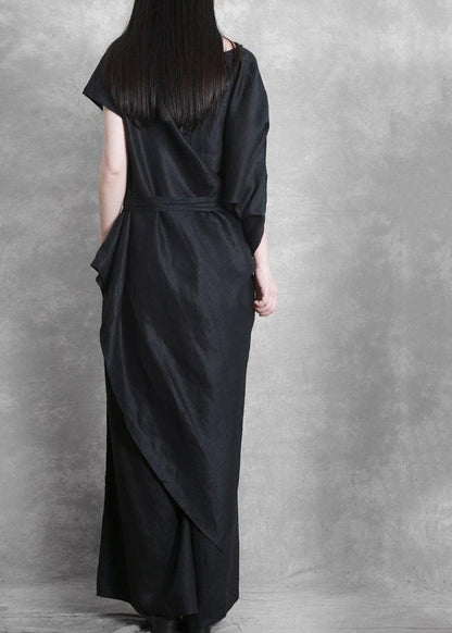 Original Female Irregular Suit Personality More Wearing Black Shirt Loose Pants Summer
