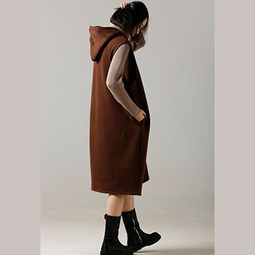 Oversized Sweater Dress Outfit Hooded Khaki Ugly Knitted Tops Hooded