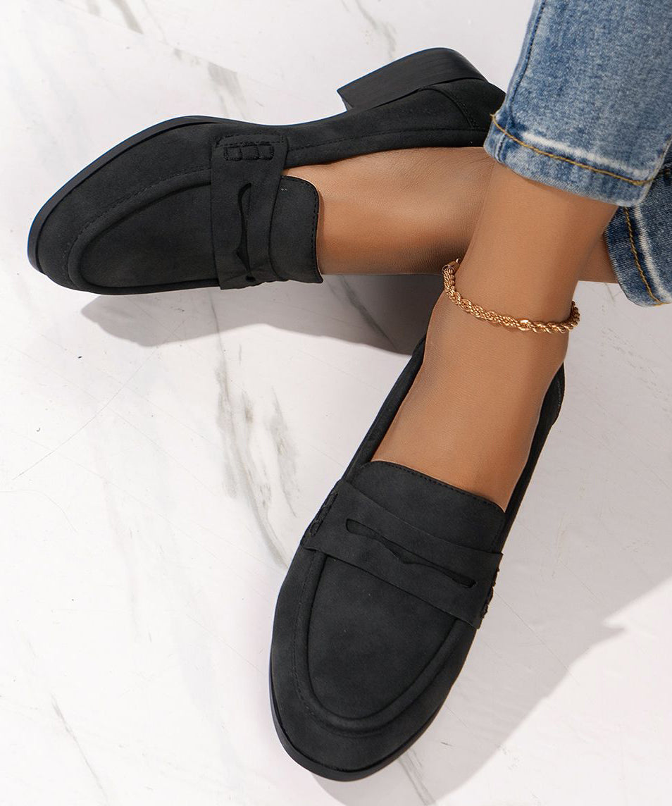 Pink Suede Cozy Flat Shoes for Loafer Shoes