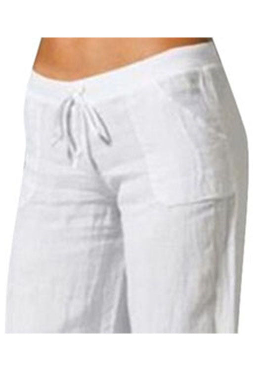 White Linen Pants