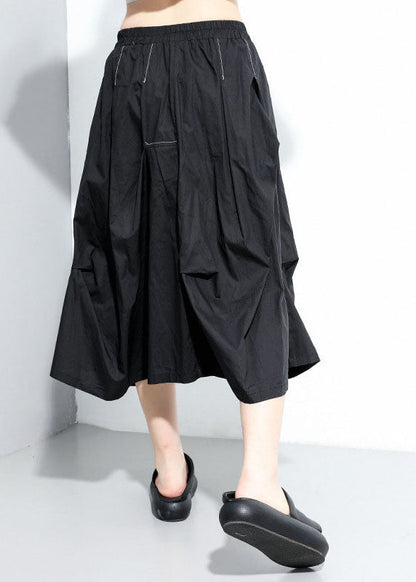 Asymmetrical Patchwork a Line Skirts Spring