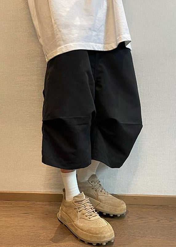 Beige Pockets High Waist Pants Summer