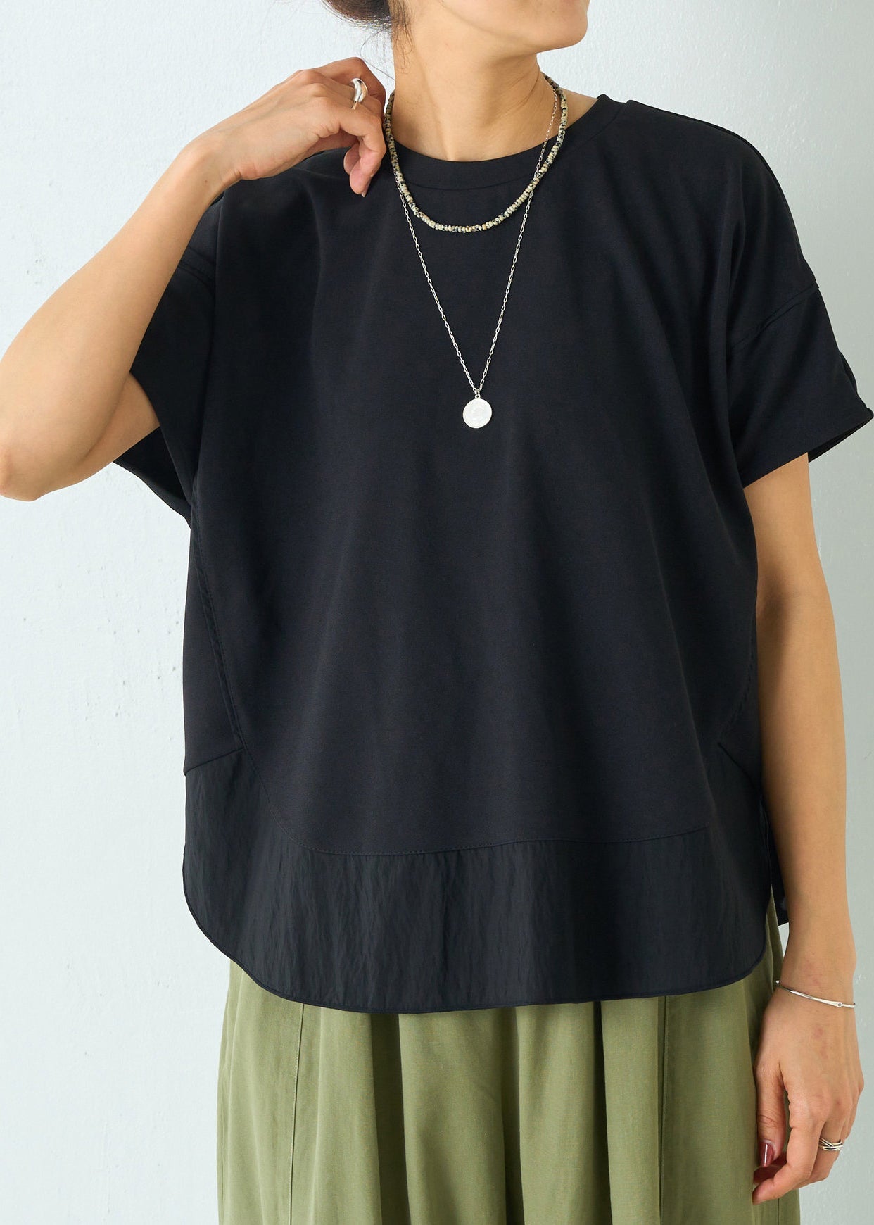 Black Oversized Patchwork Cotton Tanks Summer