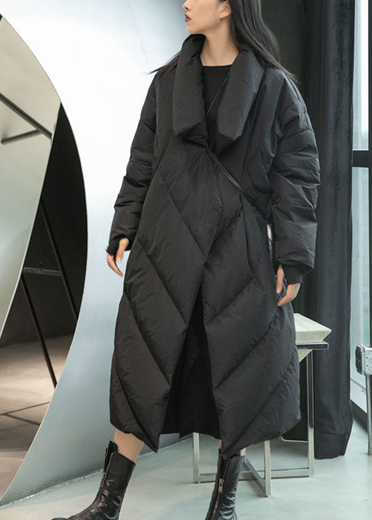 Black Pockets Duck Down Coats Winter