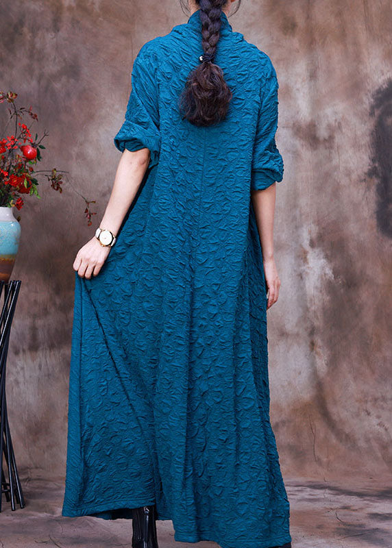 Blue Pockets Dress Spring