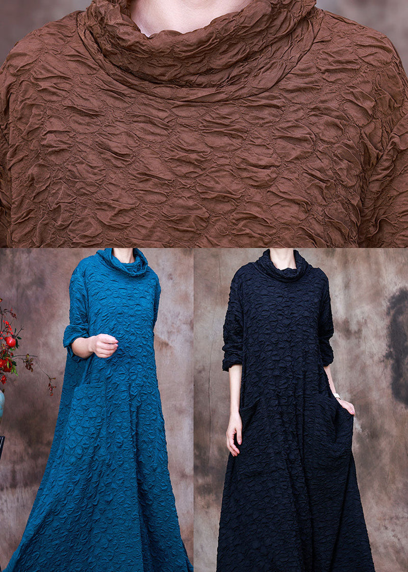 Blue Pockets Dress Spring