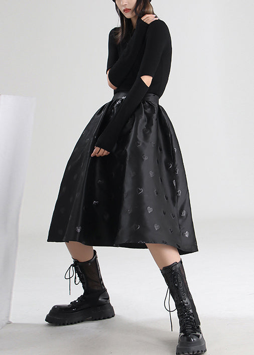 Boutique Black a Line Skirts Spring