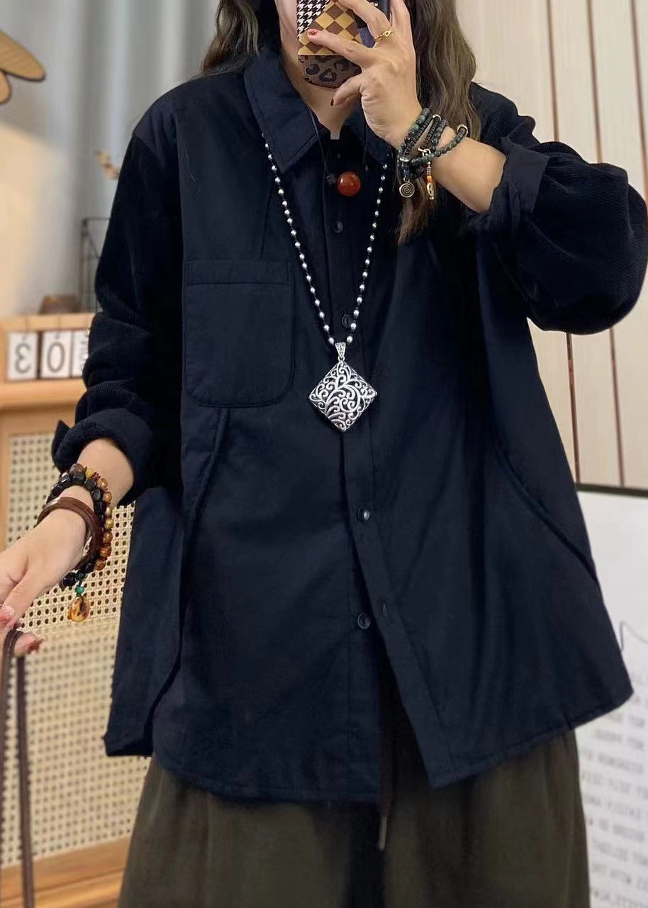 Khaki Oversized Patchwork Fine Cotton Filled Coat Outwear Spring