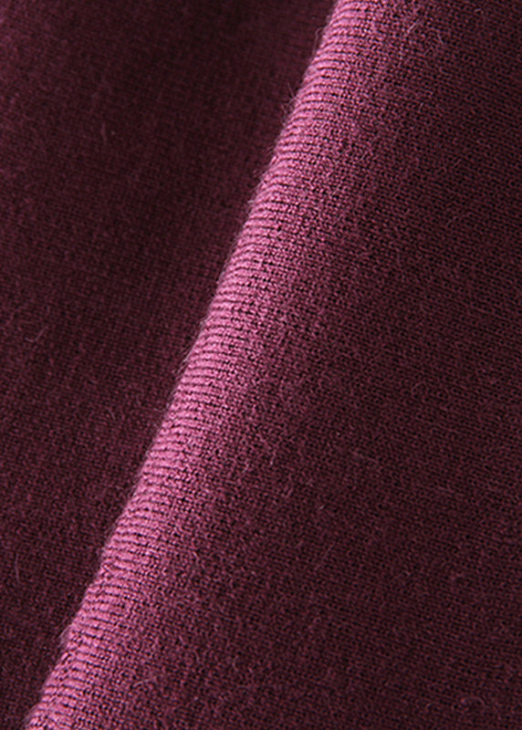 Mulberry O-neck Slim Fit Woolen Dresses Spring