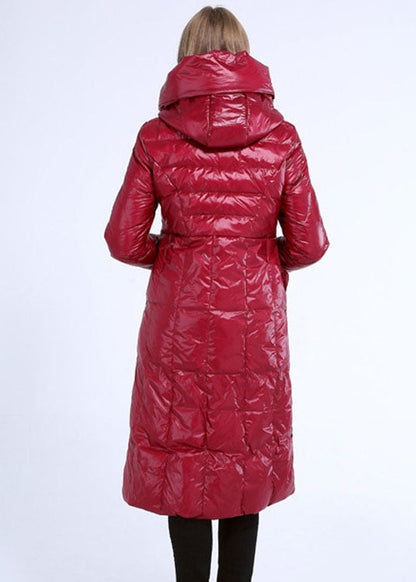 Mulberry Hooded Slim Fit Pockets Winter Duck Down Jackets