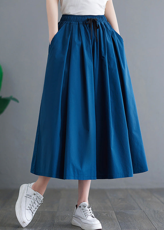 Navy Tie Waist Crop Pants Skirt Summer