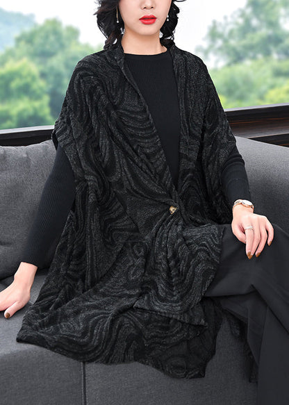 Original Cape Style Asymmetrical Woolen Coats