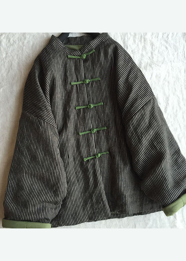 Pink Oriental Button Fine Cotton Filled Coat Spring