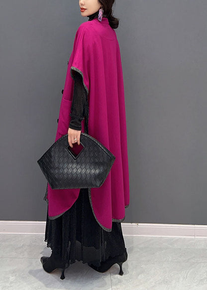 Rose Oversized Side Open Pockets Long Cardigans Spring