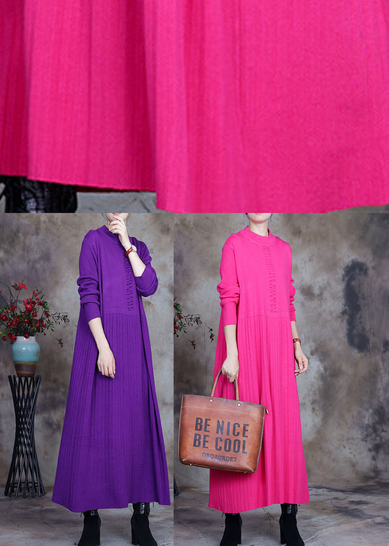 Rose Slim Fit Knit Long Sweater Winter