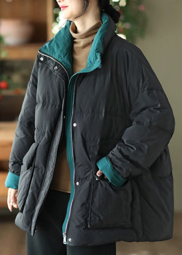 Yellow Zip Up Pockets Fine Cotton Filled Jacket Winter