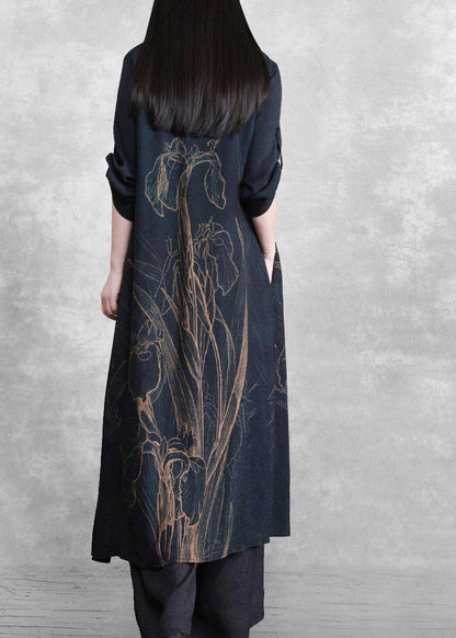 Retro Long Suit Silk Two Piece Set