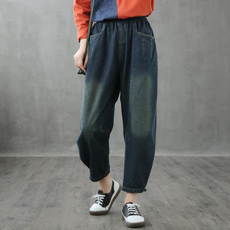 Retro Jeans Loose High Waist Long Pants New Cropped Pants