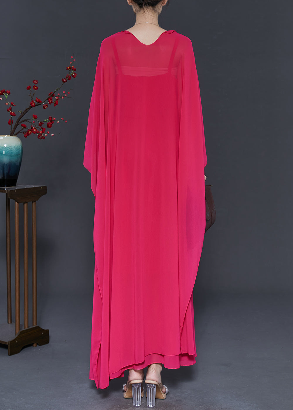 Rose Chiffon Sets 2 Pieces Low High Design Spring