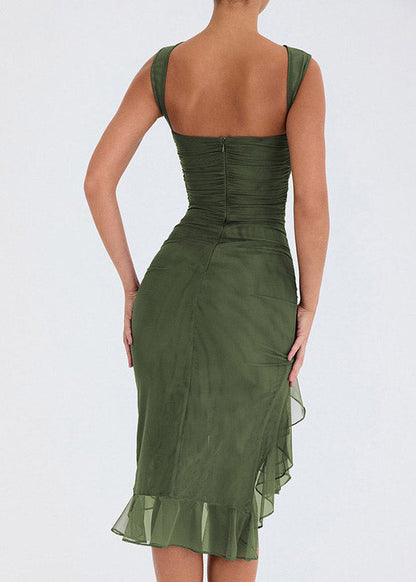 Ruched Dress Robe Summer Backless Club Party Dress