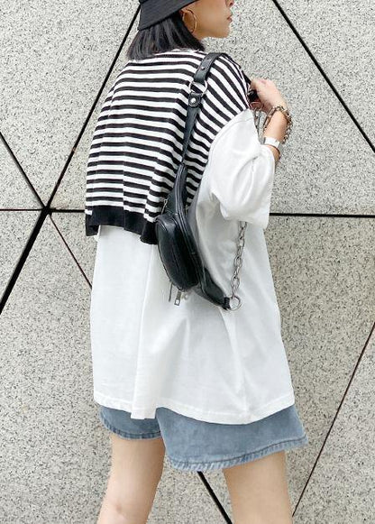 Short-sleeved T-shirt Summer Dress Loose Large Size Compassionate Two-piece Shirt With Shawl