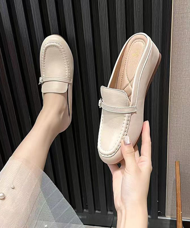 Silver Wedge Faux Leather Splicing Slide Sandals