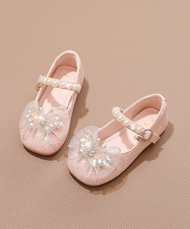 Silver Zircon Nail Bead Princess Shoes New Soft Sole