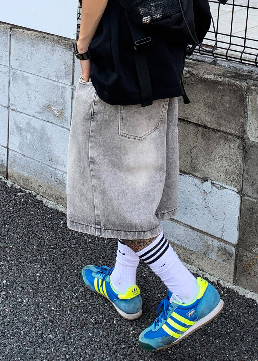 Simple Black Pockets Pants High Waist Summer