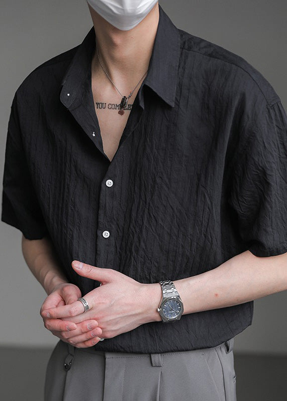 Simple White Peter Pan Collar Cotton Clothing Summer