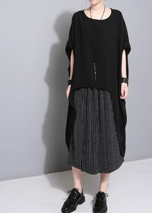 Simple Black Box Top Two Ways to Wear Dresses Summer Drawstring Blouses