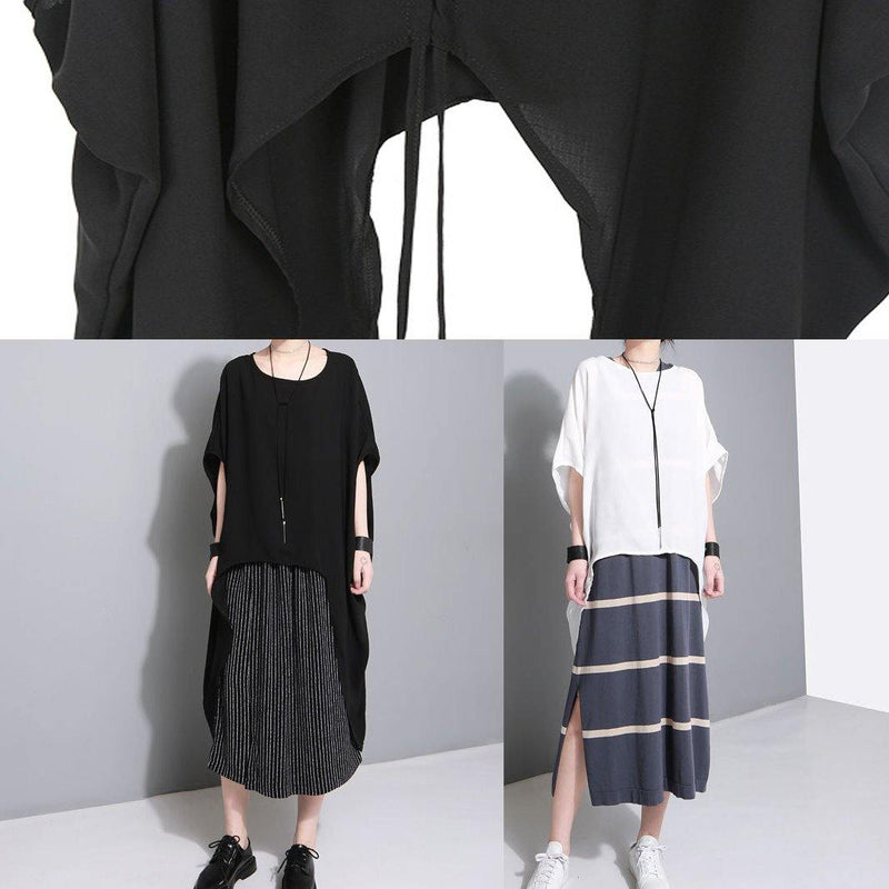 Simple Black Box Top Two Ways to Wear Dresses Summer Drawstring Blouses