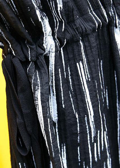 Simple Black Cotton Clothes for Patchwork Long Summer Dress