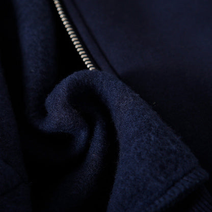 Simple Cotton Tunics for Catwalk Blue Daily Blouse Hooded