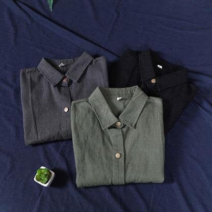 Simple Green Clothes for Lapel Sleeeless Box Fall Top