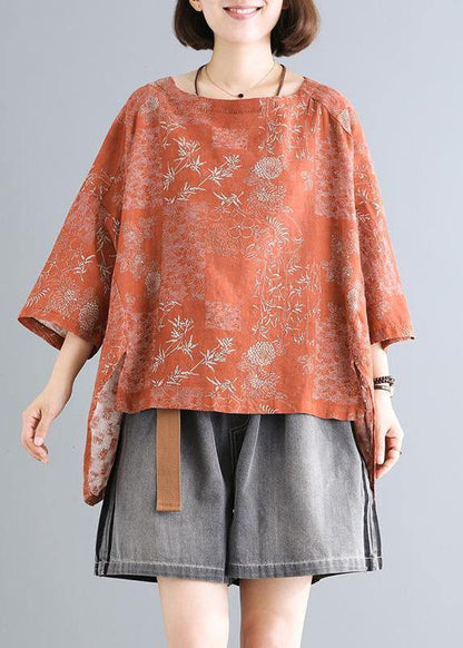 Simple Chiffon Tunics for Organic Chiffon Print Dobby Blouse
