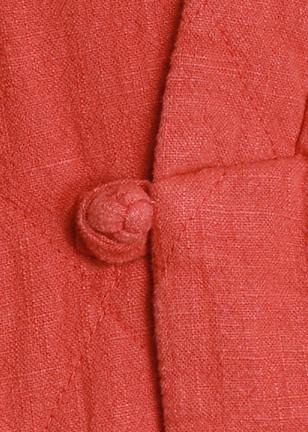 Simple V Neck Pockets Clothes for Pattern Orange Dress