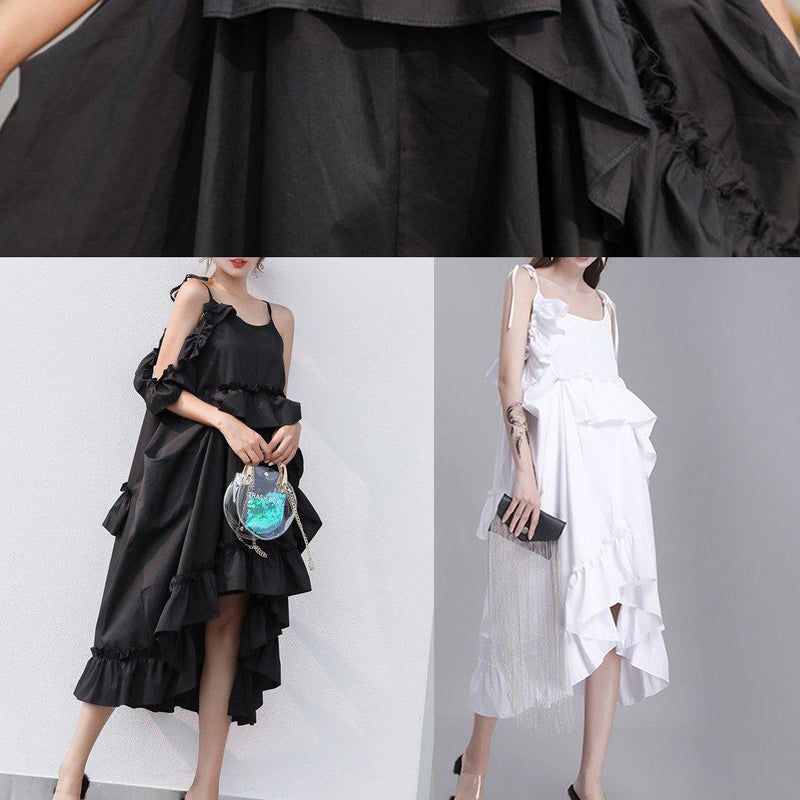 Simple White Cotton Dress Sleeveless Daily Summer Dresses