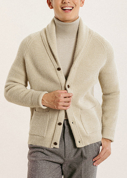 Slim Fit Navy Peter Pan Collar Button Knit Cardigans Spring