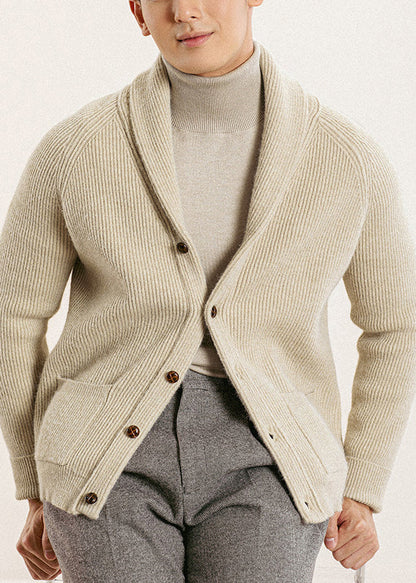 Slim Fit Navy Peter Pan Collar Button Knit Cardigans Spring