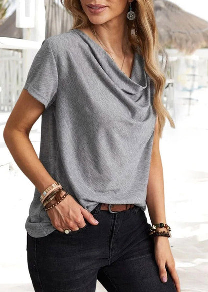 Color Grey Short Sleeve