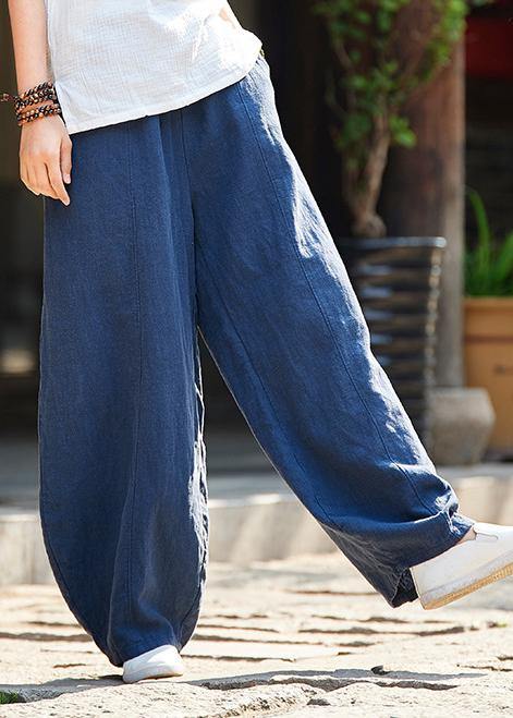Spring Cotton Linen Retro Ramie Wild Trousers Bloomers