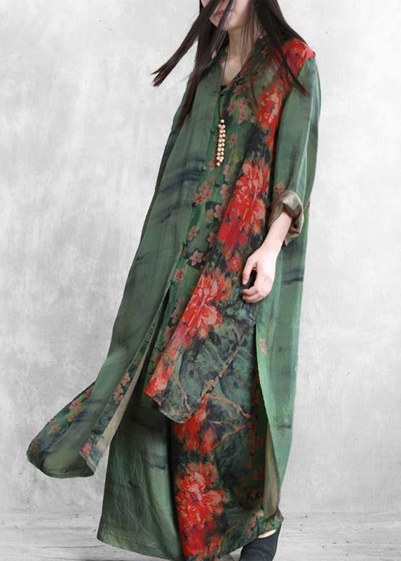 Spring Silk Suit Loose Loose Irregular Long Shirt Wide Leg Pants