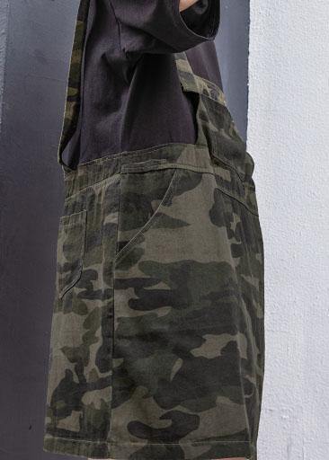 Style Camouflage Cotton Clothes False Two Pieces Summer Dresses